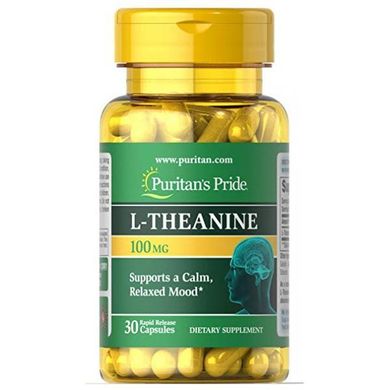Л-теанин Puritan's Pride L-Theanine 100 mg 60 капс