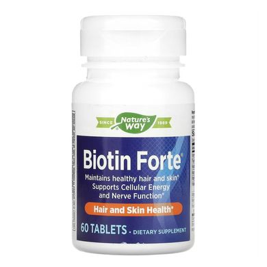 Біотин Nature’s Way Biotin Forte 5 mg 60 таблеток