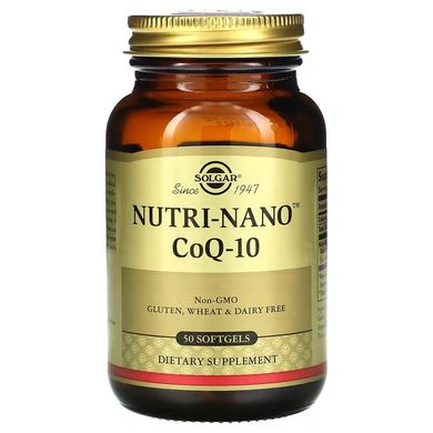 Коэнзим Solgar Nutri-Nano CoQ-10 50 капсул