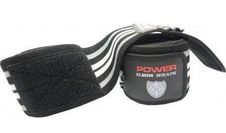 Ліктьові бинти Power System Elbow Wraps PS-3600 Grey/Black